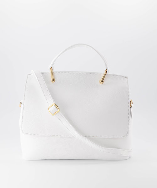 Verona - Classic Grain - Hand bags - White - D01 - Gold