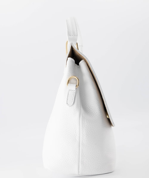 Verona - Classic Grain - Hand bags - White - D01 - Gold