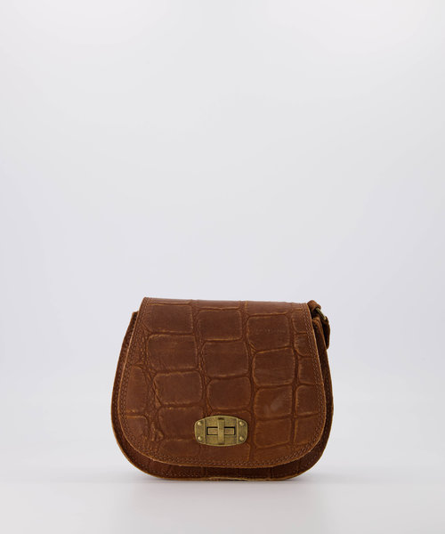 Mees - Croco - Crossbodytassen - Bruin - Cognac 06 - Bronskleurig