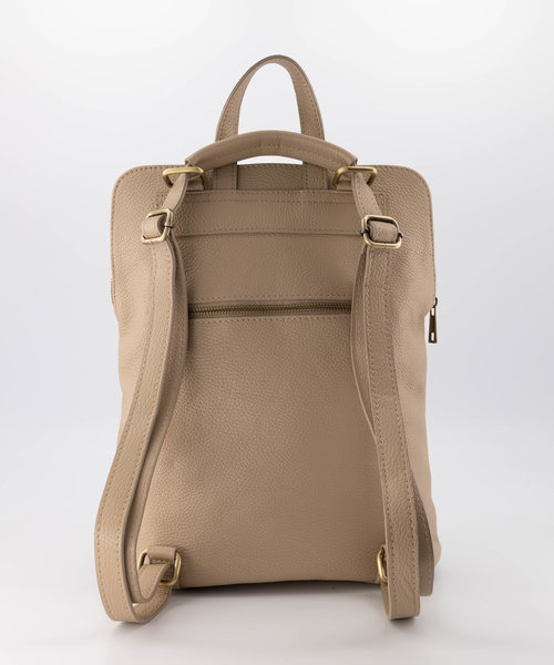 Harper - Classic Grain - Rugtassen - Taupe - D05 - Goudkleurig