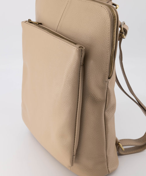 Harper - Classic Grain - Rugtassen - Taupe - D05 - Goudkleurig