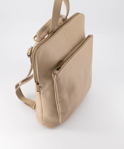 Harper - Classic Grain - Rugtassen - Taupe - D05 - Goudkleurig