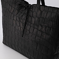 Nola - Croco - Shoulder bags - Black - 23 - Bronze