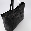 Nola - Croco - Shoulder bags - Black - 23 - Bronze