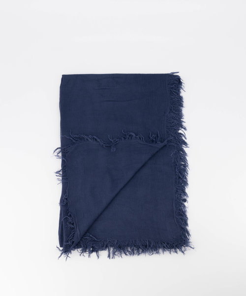 Bora -  - Plain scarves - Blue - Donkerblauw -