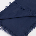 Bora -  - Plain scarves - Blue - Donkerblauw -