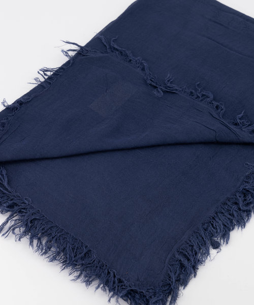 Bora -  - Plain scarves - Blue - Donkerblauw -