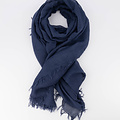 Bora -  - Plain scarves - Blue - Donkerblauw -