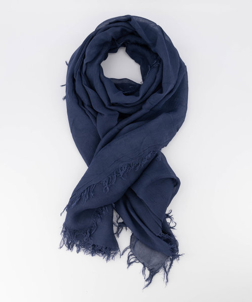 Bora -  - Plain scarves - Blue - Donkerblauw -