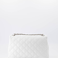 Audrey Medium - Tweed - Crossbody bags - White -  - Silver