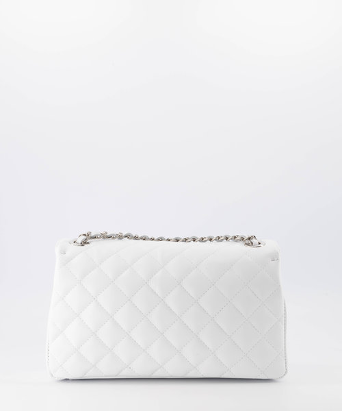 Audrey Medium - Tweed - Crossbody bags - White -  - Silver