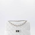 Audrey Medium - Tweed - Crossbody bags - White -  - Silver