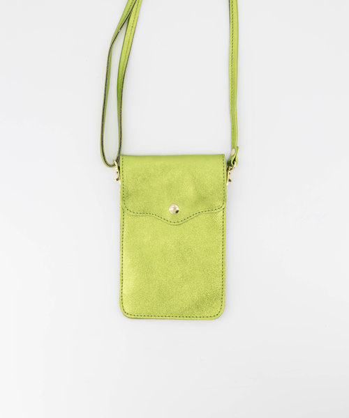 Nieuw Pona - Metallic - Crossbody bags - Green - Appelgroen L518 - Gold