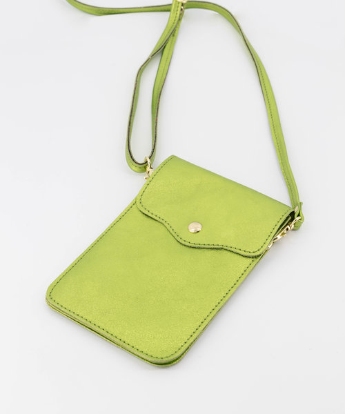 Nieuw Pona - Metallic - Crossbody bags - Green - Appelgroen L518 - Gold