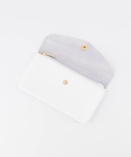 Lisa Big - Classic Grain - Wallets - White - D01 - Gold