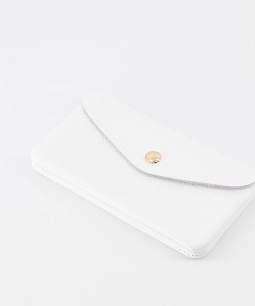 Lisa Big - Classic Grain - Wallets - White - D01 - Gold