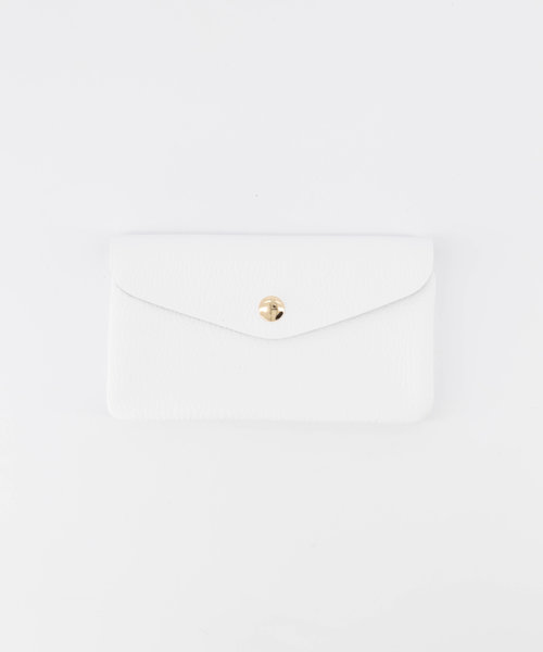 Lisa Big - Classic Grain - Wallets - White - D01 - Gold