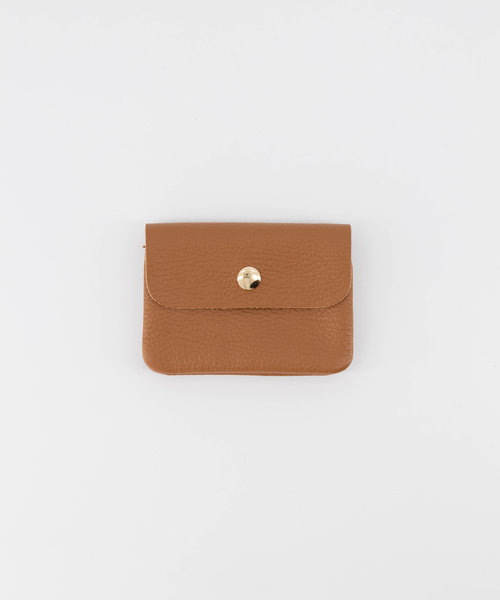 Lisa Small  - Classic Grain - Portemonnees - Bruin - Cognac D108 - Goudkleurig