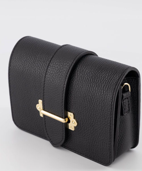 Pria - Classic Grain - Crossbody bags - Black - D28 - Gold