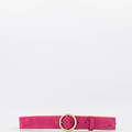 Celeste - Suede - Riemen met gesp - Roze - Fuchsia 16 - Goudkleurig