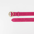 Celeste - Suede - Riemen met gesp - Roze - Fuchsia 16 - Goudkleurig