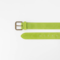 Nienke - Suede - Riemen met gesp - Groen - A259 - Bronskleurig