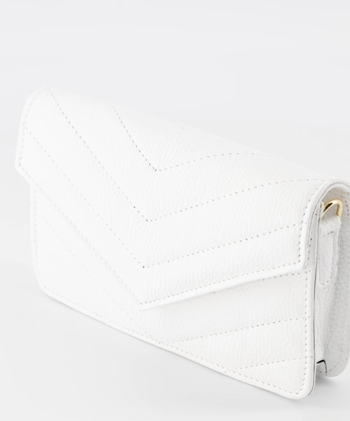 Laurie - Classic Grain - Crossbody bags - White - D01 - Gold