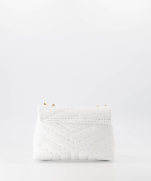 Celine - Classic Grain - Crossbody bags - White - D01 - Gold