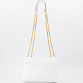 Celine - Classic Grain - Crossbody bags - White - D01 - Gold