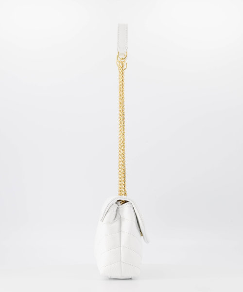 Celine - Classic Grain - Crossbody bags - White - D01 - Gold