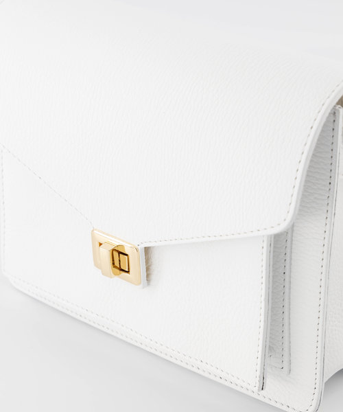 Stacey - Classic Grain - Hand bags - White - D01 - Gold