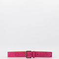 Nienke - Suede - Riemen met gesp - Roze - Fuchsia 16 - Bronskleurig