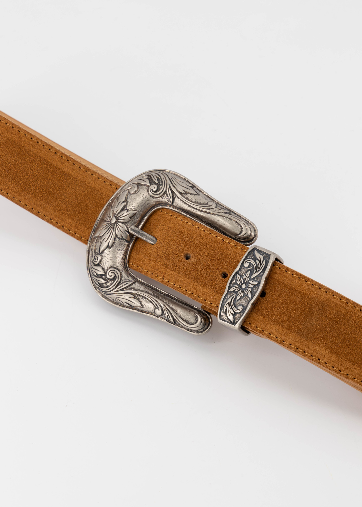 Belts with buckles | Abbey - Suede - Belts with buckles - Brown ...