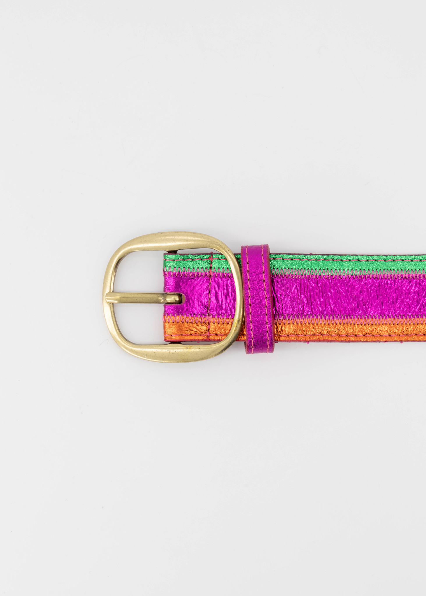 Belts with buckles | Louise - Metallic - Belts with buckles - Pink