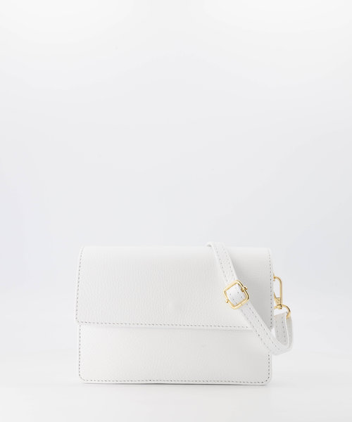 Alicia - Classic Grain - Crossbody bags - White - D01 - Gold