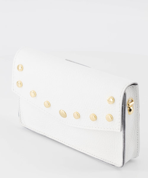 Laura - Classic Grain - Crossbody bags - White - D01 - Gold