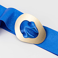 Sulan - Metallic - Waist belts - Blue - Kobaltblauw L509 - Gold
