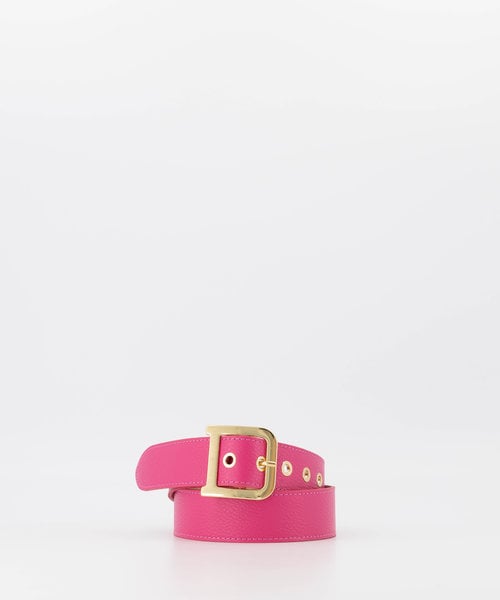 Diane - Classic Grain - Belts with buckles - Pink - Fuchsia T2330 - Gold