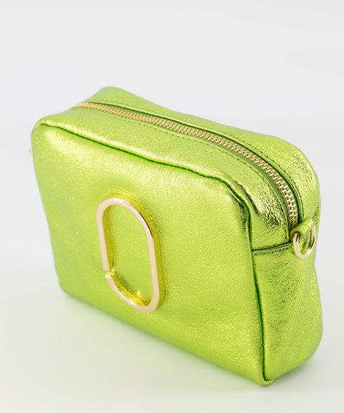 Jacine - Metallic - Crossbodytassen - Groen - L518 - Goudkleurig