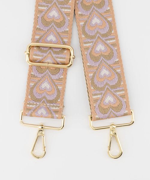 Love -  - Bag straps - Pink -  - Gold