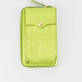 Jackie - Metallic - Portemonnees - Groen - Appelgroen L518 - Goudkleurig