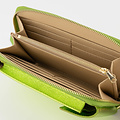Jackie - Metallic - Portemonnees - Groen - Appelgroen L518 - Goudkleurig