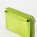 Jackie - Metallic - Portemonnees - Groen - Appelgroen L518 - Goudkleurig
