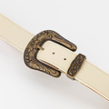 Abbey - Sauvage - Belts with buckles - Beige - Ecru - Bronze