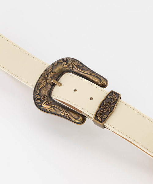 Abbey - Sauvage - Belts with buckles - Beige - Ecru - Bronze