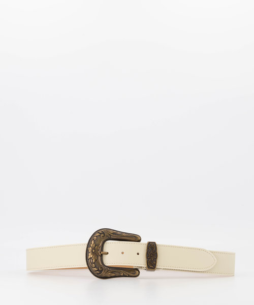 Abbey - Sauvage - Belts with buckles - Beige - Ecru - Bronze