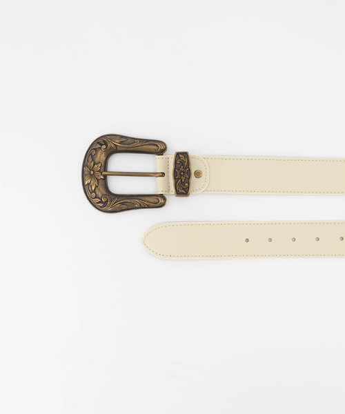 Abbey - Sauvage - Belts with buckles - Beige - Ecru - Bronze