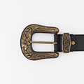 Abbey - Sauvage - Belts with buckles - Black -  - Bronze