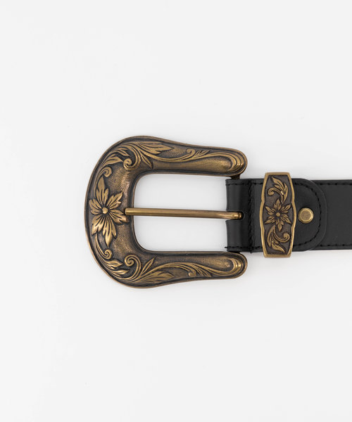 Abbey - Sauvage - Belts with buckles - Black -  - Bronze