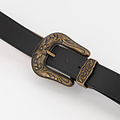 Abbey - Sauvage - Belts with buckles - Black -  - Bronze